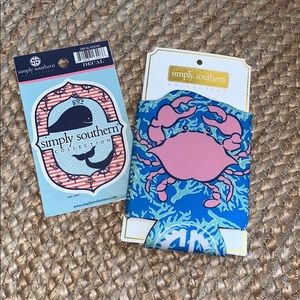 Simply Southern Coozie & Sticker bundle
